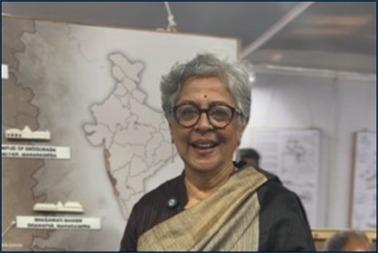 Ar. Brinda Somaya visited Deulkathan, an exhibition by IES’s College of Architecture at IIA Mahacon 2025 at Thane.